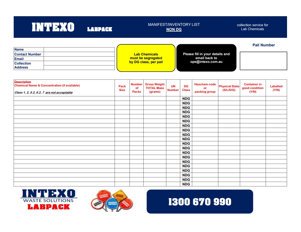 Click here to Download Manifest Class NDG